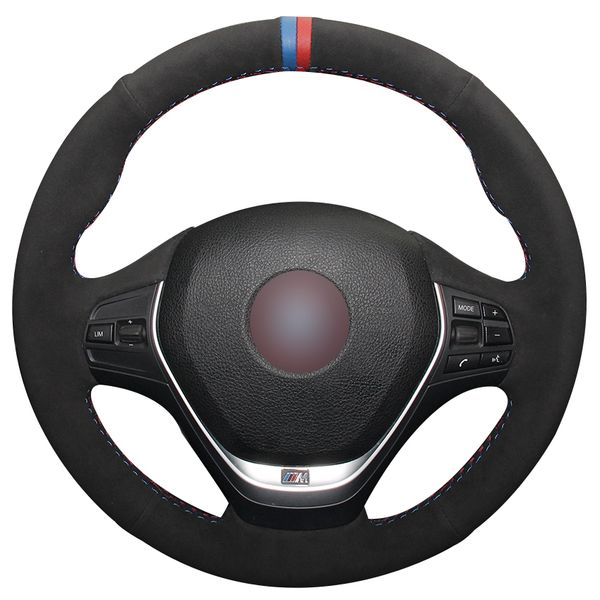 hand sewing custom black suede car steering wheel cover for bmw f30 320i 328i 320d f20
hand sewing custom black suede car steering wheel cover for bmw f30 320i 328i 320d f20
