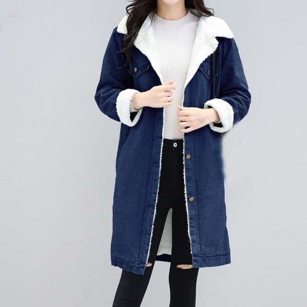 women denim jacket winter new arrival womens blue jean jacket thicken warm fleece denim coat punk long outwear jeans 6, Black;brown
women denim jacket winter new arrival womens blue jean jacket thicken warm fleece denim coat punk long outwear jeans 6, Black;brown