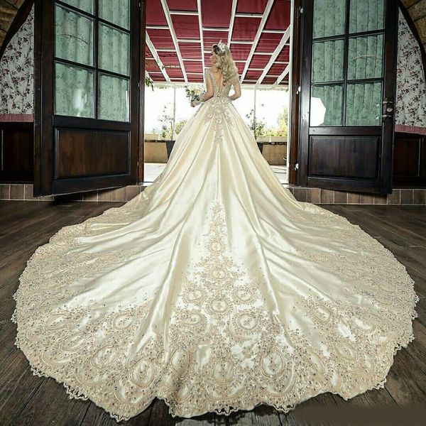 sheer long sleeves a-line wedding dresses lace appliques 2020 beaded bridal gowns formal long garden robe de marriage custom plus size, White
sheer long sleeves a-line wedding dresses lace appliques 2020 beaded bridal gowns formal long garden robe de marriage custom plus size, White