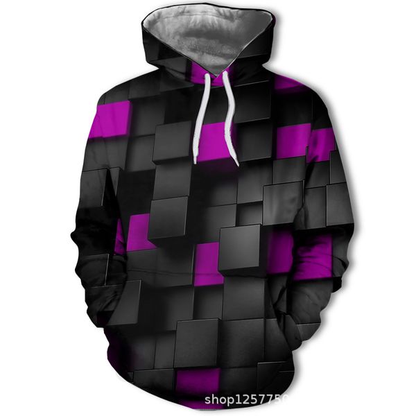 mens designer of hooded personality digital printing 3d sweater, Black
mens designer of hooded personality digital printing 3d sweater, Black