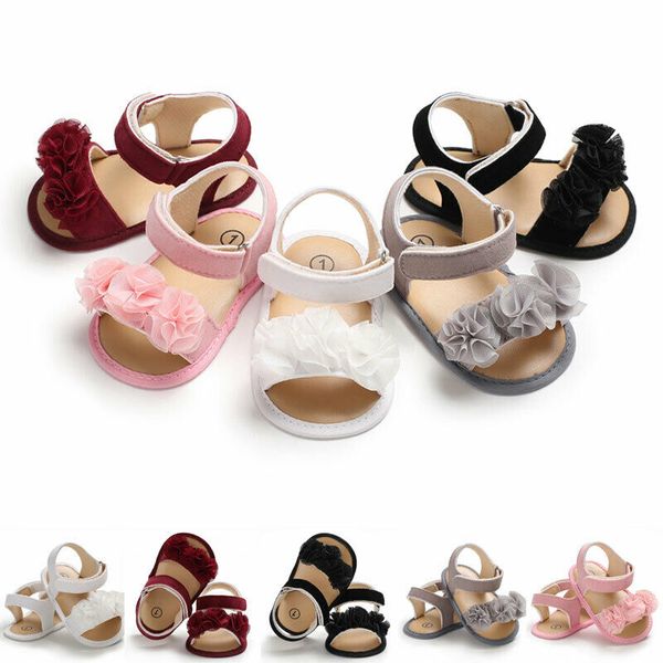 

0-18M Baby Girl Lovely Sandals Sneakers Toddler Kid Soft Crib First Walker Shoe