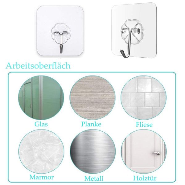 24pcs transparent strong self adhesive door wall hangers towel mop handbag holder hooks for hanging kitchen bathroom accessories
24pcs transparent strong self adhesive door wall hangers towel mop handbag holder hooks for hanging kitchen bathroom accessories