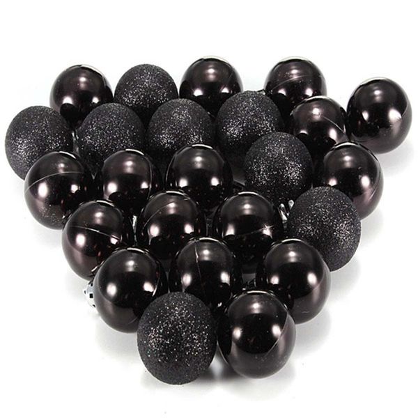 christmas decorations 24pcs chic baubles tree plain glitter xmas ornament ball decoration black
christmas decorations 24pcs chic baubles tree plain glitter xmas ornament ball decoration black