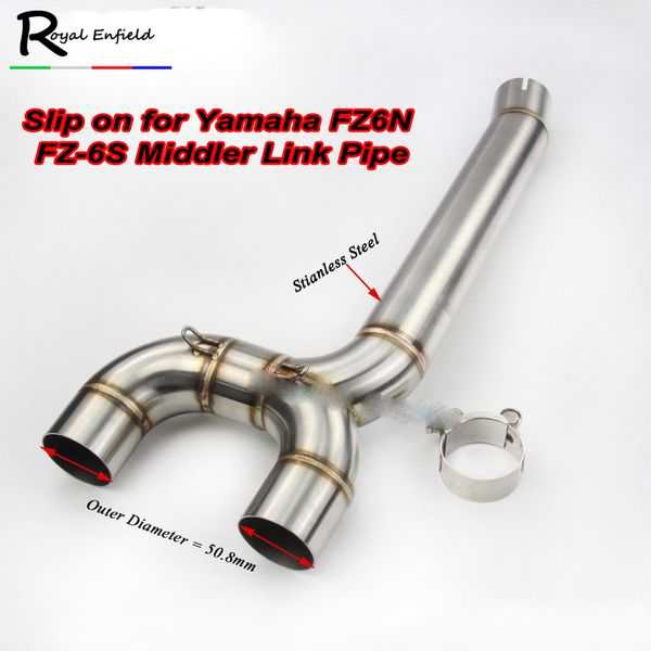 fz6s fz6n motorcycle exhaust muffler pipe connecter middle pipe for yamaha fz-6n fz-6s fz6 exhaust link without
fz6s fz6n motorcycle exhaust muffler pipe connecter middle pipe for yamaha fz-6n fz-6s fz6 exhaust link without