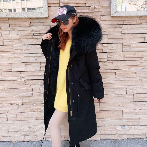2019 winter jacket women coat long natural real raccoon fur collar hood thick warm detachable 3 in 1 outerwear streetwear parka, Tan;black
2019 winter jacket women coat long natural real raccoon fur collar hood thick warm detachable 3 in 1 outerwear streetwear parka, Tan;black