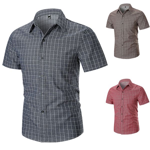 taiziqi summer small plaid short sleeve breathable comfortable suit for business traveling and home shirt for mens 1503a-c64, White;black
taiziqi summer small plaid short sleeve breathable comfortable suit for business traveling and home shirt for mens 1503a-c64, White;black