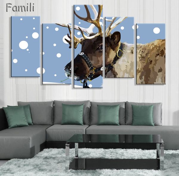 5pcs large poster hd printed oil painting grassland deer canvas print art home decor wall art pictures for living room
5pcs large poster hd printed oil painting grassland deer canvas print art home decor wall art pictures for living room