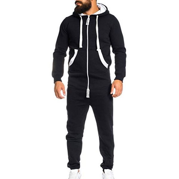 men's casual one-piece hooded zipper playsuit jumpsuit pocket rompers streetwear overall male fashion, Gray
men's casual one-piece hooded zipper playsuit jumpsuit pocket rompers streetwear overall male fashion, Gray