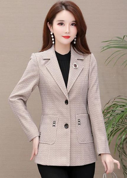 women spring and autumn korean version of new boutique special personality trend temperament check small suit jacket / 678567 l-4xl, White;black
women spring and autumn korean version of new boutique special personality trend temperament check small suit jacket / 678567 l-4xl, White;black