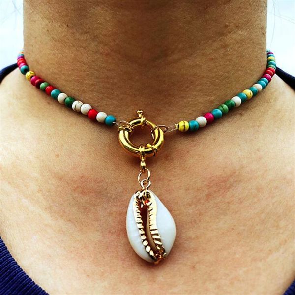 diezi colorful seed beads choker for women fashion trendy bohemian summer chic bib collier femme cowrie shell necklace, Golden;silver
diezi colorful seed beads choker for women fashion trendy bohemian summer chic bib collier femme cowrie shell necklace, Golden;silver