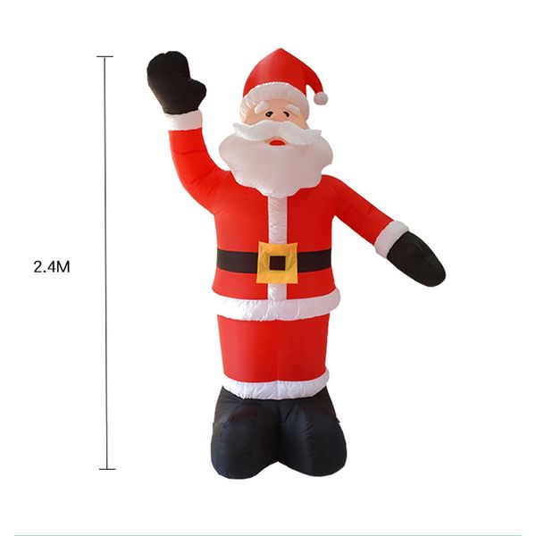 2.4m giant santa claus led light inflatable toys christmas props birthday wedding party toys lawn yard outdoor decoration
2.4m giant santa claus led light inflatable toys christmas props birthday wedding party toys lawn yard outdoor decoration