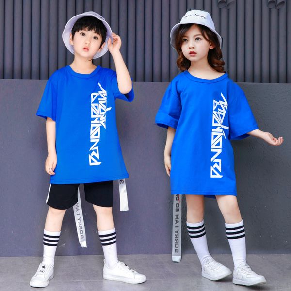 korean blue letter hip hop street t shirt and short girls boys two piece set for summer plus size, White
korean blue letter hip hop street t shirt and short girls boys two piece set for summer plus size, White