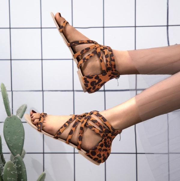 summer women flat leopard sandals female hollow beach sandal leather open toe female shoes new casual females shoe, Black
summer women flat leopard sandals female hollow beach sandal leather open toe female shoes new casual females shoe, Black
