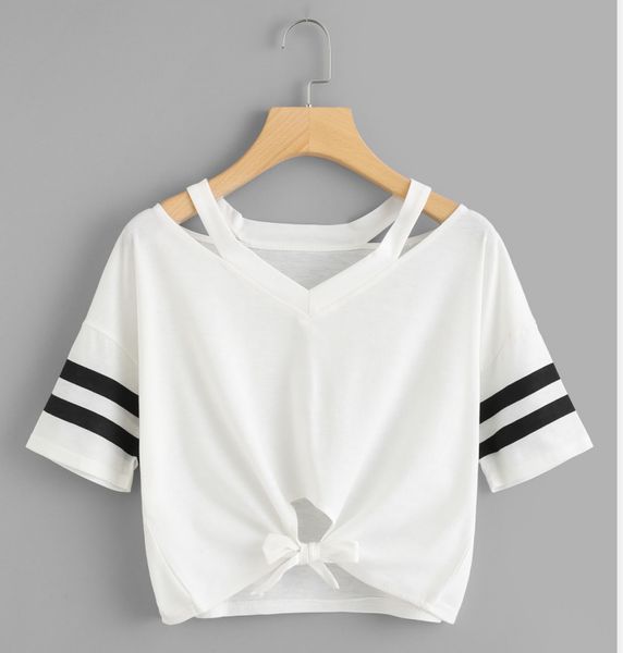 womends tee shirt designer casual 2020 summer new short t-shirt fashion luxury womens hollow outt shirt cloth s~2xl, White
womends tee shirt designer casual 2020 summer new short t-shirt fashion luxury womens hollow outt shirt cloth s~2xl, White
