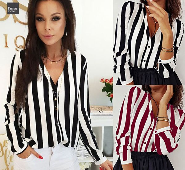 новые женщины v neck блузка рубашка с длинным рукавом свободные женщины sexy полосатый с длинным рукавом blusas женская мода блузы новое при, White
новые женщины v neck блузка рубашка с длинным рукавом свободные женщины sexy полосатый с длинным рукавом blusas женская мода блузы новое при, White