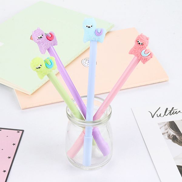 24 pcs cartoon creative plush alpaca neutral pen cute young black water-based pen student stationery kawaii school supplies
24 pcs cartoon creative plush alpaca neutral pen cute young black water-based pen student stationery kawaii school supplies