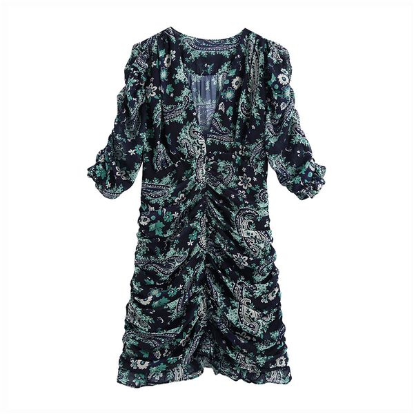 vintage chic print ruffled draped mini dress women v neck short sleeve female dresses work wear offiice dress vestidos, Black;gray
vintage chic print ruffled draped mini dress women v neck short sleeve female dresses work wear offiice dress vestidos, Black;gray