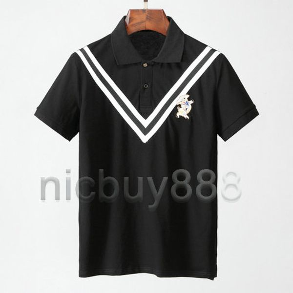 summer designer brand clothing for mens polo classic style neck geometry striped embroidery pig letter t-shirt casual tee shirt, White;black
summer designer brand clothing for mens polo classic style neck geometry striped embroidery pig letter t-shirt casual tee shirt, White;black