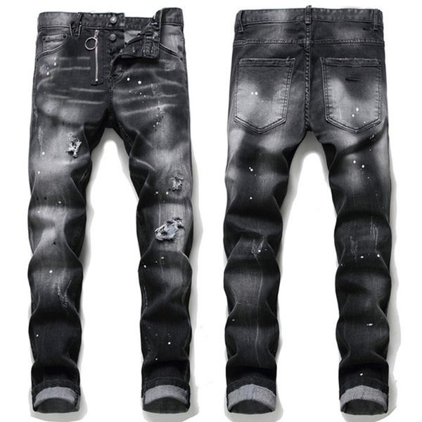 mens rips stretch black jeans fashion slim fit washed motocycle denim pants panelled hip hop trousers a15, Blue
mens rips stretch black jeans fashion slim fit washed motocycle denim pants panelled hip hop trousers a15, Blue