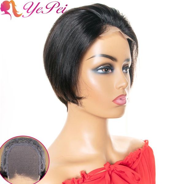 lace wigs pixie cut wig 4x4 bob closure brazilian straight human hair 130% density remy short yepei, Black;brown
lace wigs pixie cut wig 4x4 bob closure brazilian straight human hair 130% density remy short yepei, Black;brown