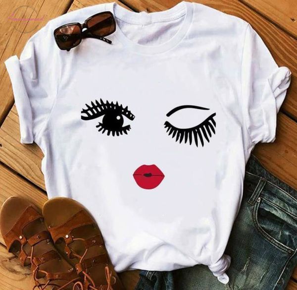 vogue red lip ресницы 3d печати тенниска женщины с коротким рукавом o шея свободные тенниски 2019 летняя мода женщин tee shirt tops, White
vogue red lip ресницы 3d печати тенниска женщины с коротким рукавом o шея свободные тенниски 2019 летняя мода женщин tee shirt tops, White