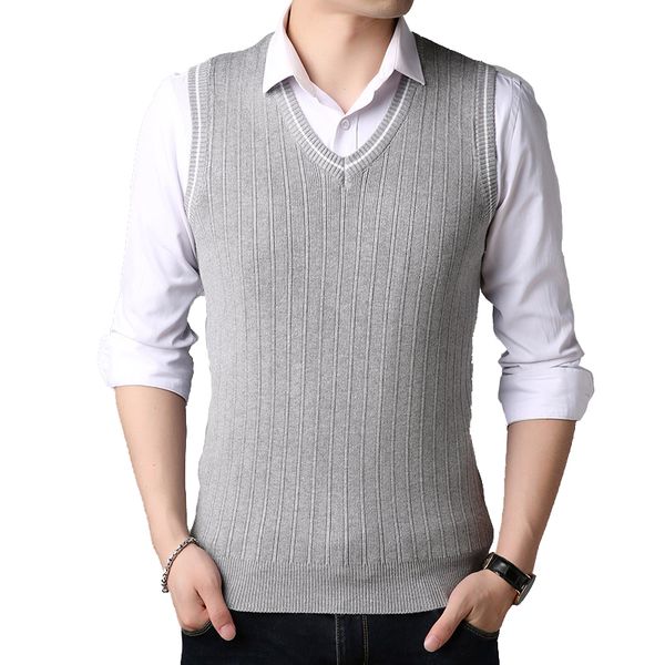 tfetters men clothes 2019 autumn winter sweater mens knitwear autumn wear fashion sweater v-neck sleeveless vest sweaters, Black;white
tfetters men clothes 2019 autumn winter sweater mens knitwear autumn wear fashion sweater v-neck sleeveless vest sweaters, Black;white