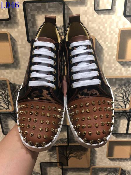 d6 new christian luxury louboutin bottom red bottoms studded spikes brand cl mens casual shoes men women party lover sports sneakers, Black
d6 new christian luxury louboutin bottom red bottoms studded spikes brand cl mens casual shoes men women party lover sports sneakers, Black