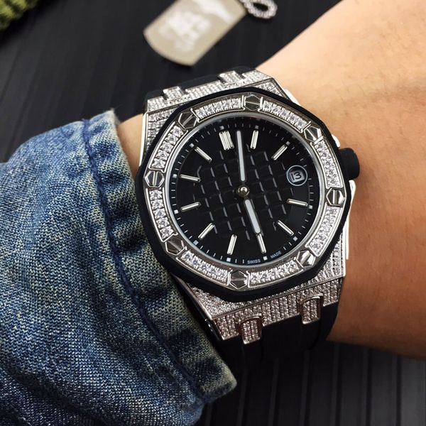 mens watches swiss mechanical automatic movement watch diamond 316l stainless steel case rubber strap sapphire waterproof wristwatches, Slivery;brown
mens watches swiss mechanical automatic movement watch diamond 316l stainless steel case rubber strap sapphire waterproof wristwatches, Slivery;brown