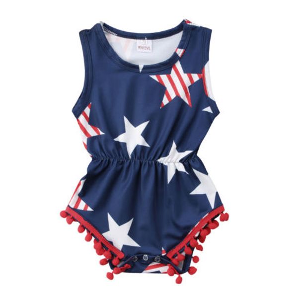 newborn baby girls clothing fourth of july kids baby girls star romper jumpsuit playsuit outfits, Blue
newborn baby girls clothing fourth of july kids baby girls star romper jumpsuit playsuit outfits, Blue