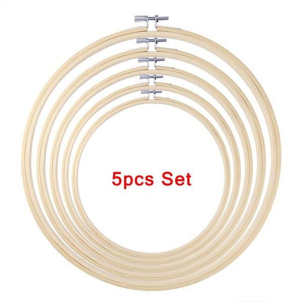 wreath embroidery hoop stretch cross stitch tool set crafts 3/4/6/7/9in, Black