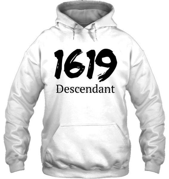 1619 descendant women streetwear men women hoodies sweatshirts, Black
1619 descendant women streetwear men women hoodies sweatshirts, Black