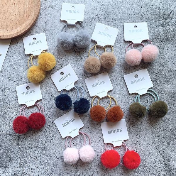 girls' winter colorful fluffy ball pom pom hair tie band ponytail holder hair ropes accessories ht104, Slivery;white
girls' winter colorful fluffy ball pom pom hair tie band ponytail holder hair ropes accessories ht104, Slivery;white