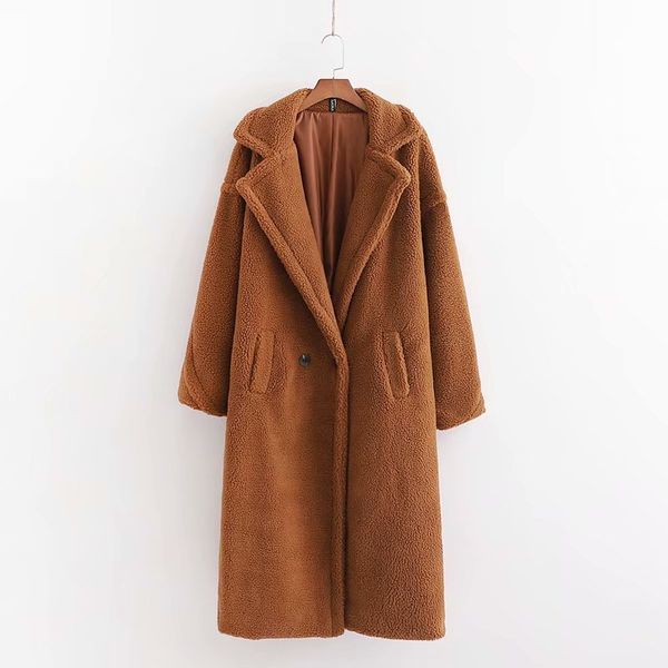 xd85-2639 european and american fashion coat, Black;brown