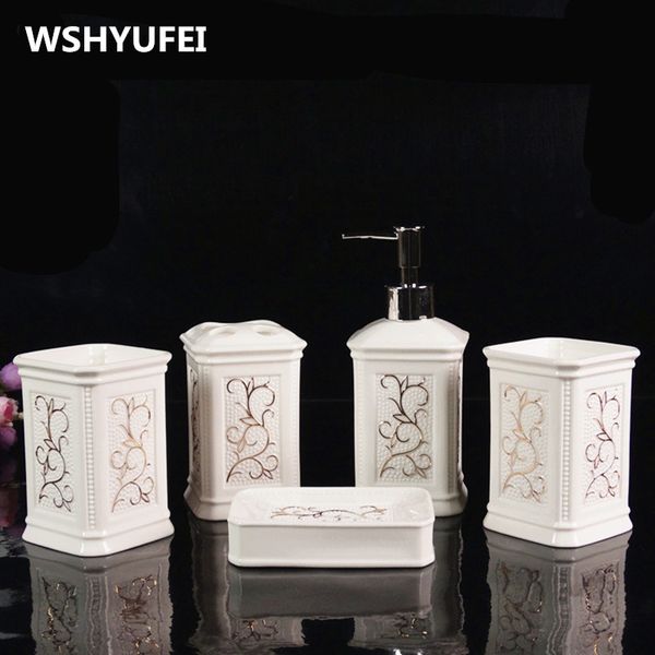 ceramic bathroom 5pcs sets of european-style rinse cup wedding set creative bathroom toiletries soap dish toothbrush holder
ceramic bathroom 5pcs sets of european-style rinse cup wedding set creative bathroom toiletries soap dish toothbrush holder