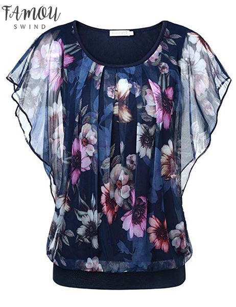 wommen blouse 2020 summer flare sleeve shirt double layer round neck blouse ladies sleeveless shirt print roupa feminina*, White
wommen blouse 2020 summer flare sleeve shirt double layer round neck blouse ladies sleeveless shirt print roupa feminina*, White