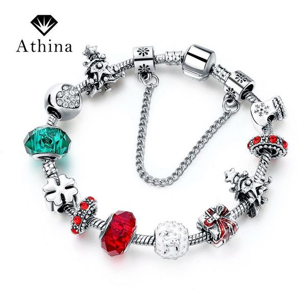 christmas gift charm bracelets diy crystal beads bracelets & bangles pulsera sbr160301
christmas gift charm bracelets diy crystal beads bracelets & bangles pulsera sbr160301