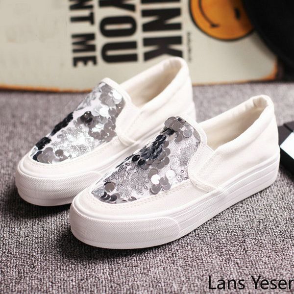 fashion korean sequin canvas shoes women thick bottom white breathable comfortable casual sports running shoe zapatos mujer
fashion korean sequin canvas shoes women thick bottom white breathable comfortable casual sports running shoe zapatos mujer