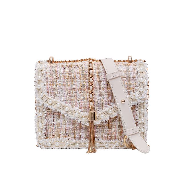 elegant female pearl square bag 2019 fashion new women's designer handbag tassel chain shoulder messenger bag
elegant female pearl square bag 2019 fashion new women's designer handbag tassel chain shoulder messenger bag
