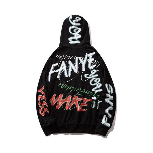 2019 new brand hip hop hoodies letter printing fashion hooded sweatshirt male bf wind couple designer hoodie pullover plus size m-2xl, Black
2019 new brand hip hop hoodies letter printing fashion hooded sweatshirt male bf wind couple designer hoodie pullover plus size m-2xl, Black