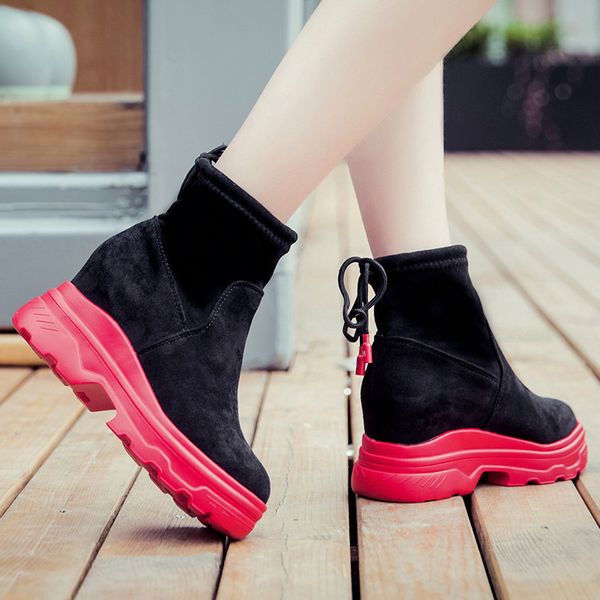 2019 new women's high heels boots suede shoes woman round head solid color fashion women's winter boots size 36-40, Black
2019 new women's high heels boots suede shoes woman round head solid color fashion women's winter boots size 36-40, Black
