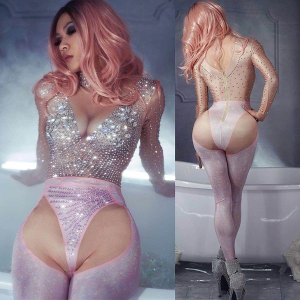 sparkly rhinestones skinny jumpsuit crystal rompers ladies nightclub party stage wear female singer concert bodysuit dt520, Black;red
sparkly rhinestones skinny jumpsuit crystal rompers ladies nightclub party stage wear female singer concert bodysuit dt520, Black;red