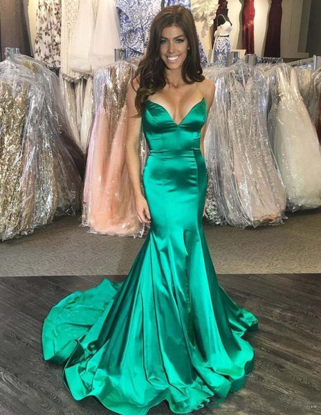 evening dresses deep v neck mermaid prom gowns mermaid sweep train formal evening dress, Black
evening dresses deep v neck mermaid prom gowns mermaid sweep train formal evening dress, Black