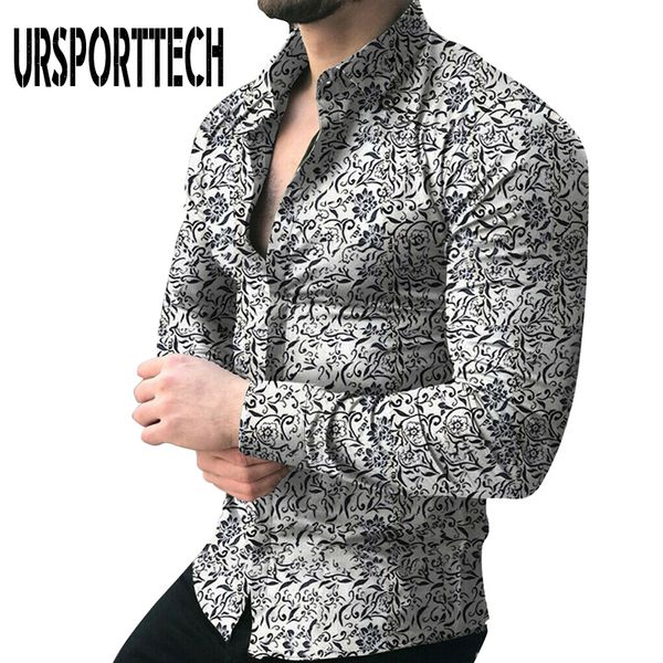 ursporttech men's floral print shirt spring summer fashion casual long sleeve shirt business slim fit blouse plus size 5xl, White;black
ursporttech men's floral print shirt spring summer fashion casual long sleeve shirt business slim fit blouse plus size 5xl, White;black