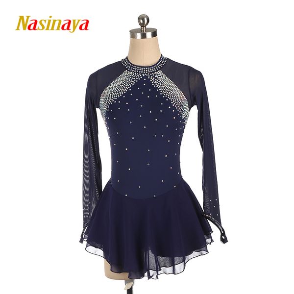 nasinaya light blue figure skating dress long-sleeved ice skating skirt leotards spandex women's girl's ab rhinestones
nasinaya light blue figure skating dress long-sleeved ice skating skirt leotards spandex women's girl's ab rhinestones