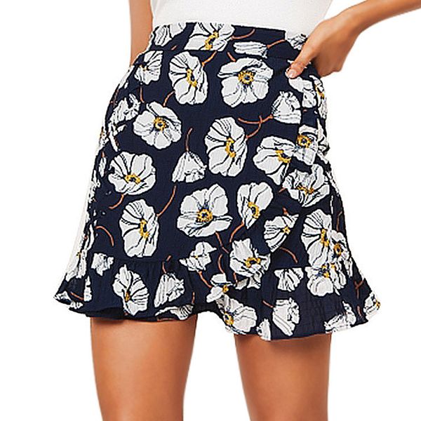 women's casual ptintting party high waist hip short skirt casual a-line denim distressed bodycon short skirt, Black
women's casual ptintting party high waist hip short skirt casual a-line denim distressed bodycon short skirt, Black