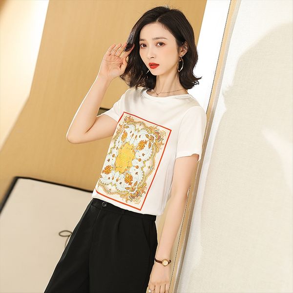 t-shirt female 2020 hangzhou short sleeve white all-match loose stitching mulberry and silk t-shirt silk
t-shirt female 2020 hangzhou short sleeve white all-match loose stitching mulberry and silk t-shirt silk
