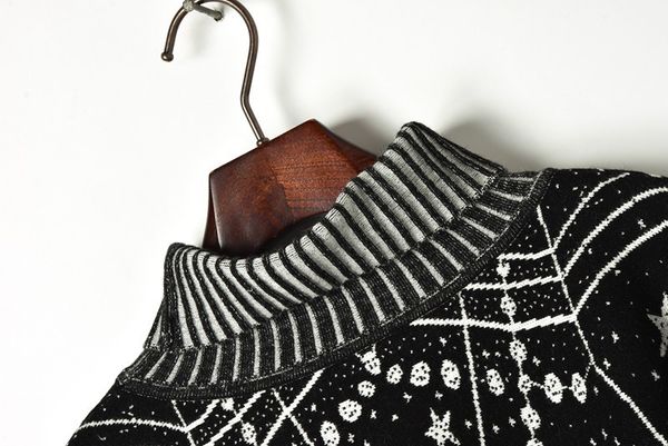 fashion-milan runway sweater 2019 new black white stars moon cloak designer turtleneck long sleeves pullovers womens 903003, White;black
fashion-milan runway sweater 2019 new black white stars moon cloak designer turtleneck long sleeves pullovers womens 903003, White;black