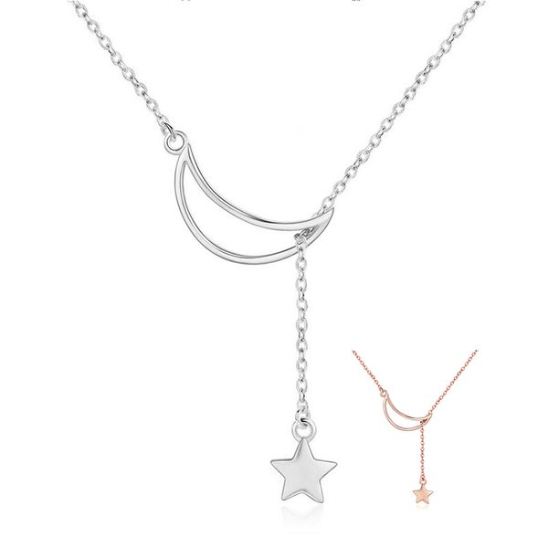 bamoer new arrival fashion 925 sterling silver moon and star tales chain link pendant necklaces for women fine jewelry scn108
bamoer new arrival fashion 925 sterling silver moon and star tales chain link pendant necklaces for women fine jewelry scn108