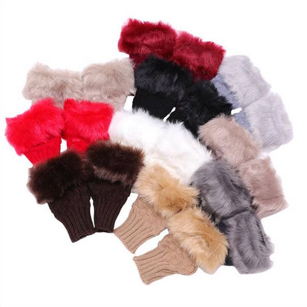 gloves faux rabbit fur mittens winter knitted arm length warmer outdoor solid fingerless gloves arm warmer gloves semi finger glove d6460, White
gloves faux rabbit fur mittens winter knitted arm length warmer outdoor solid fingerless gloves arm warmer gloves semi finger glove d6460, White