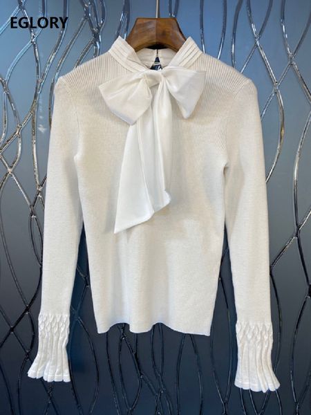 bow tie elegant sweaters 2019 autumn winter casual pullovers women knitting long sleeve white pink black jumpers, White;black
bow tie elegant sweaters 2019 autumn winter casual pullovers women knitting long sleeve white pink black jumpers, White;black